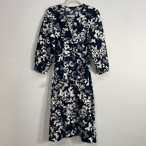 Talbots Dress Size 8 Butterfly Print